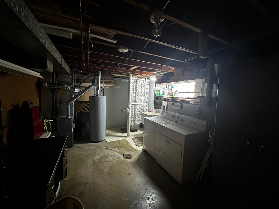Washer and dryer downstairs.
