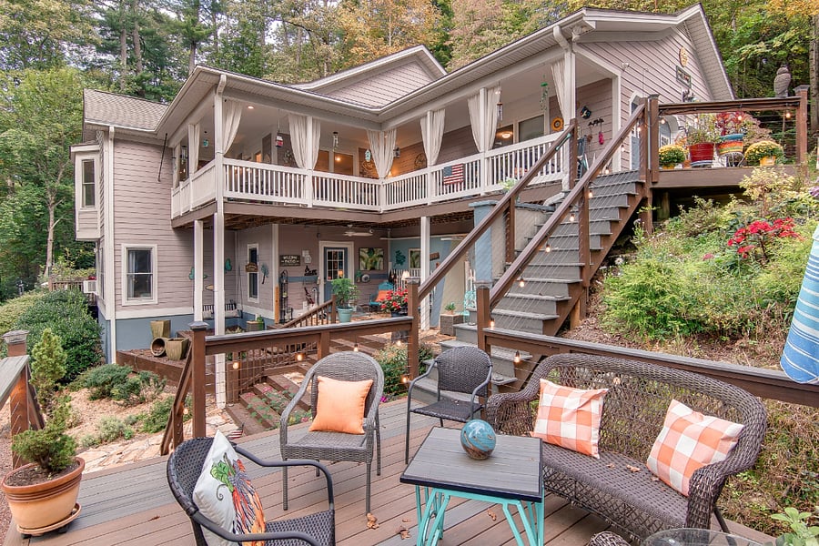 Outdoor Staircase Sitting area