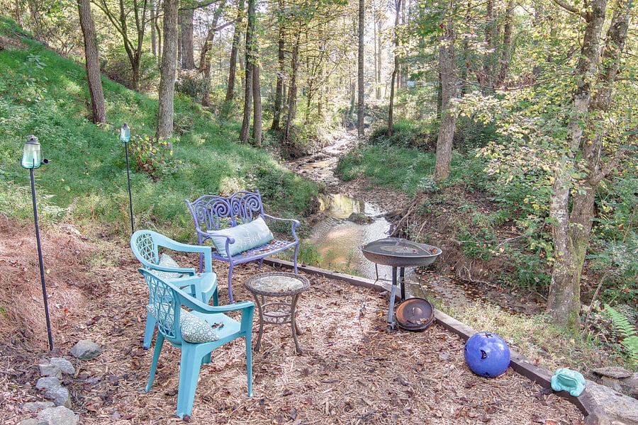 Sitting Area by Creek