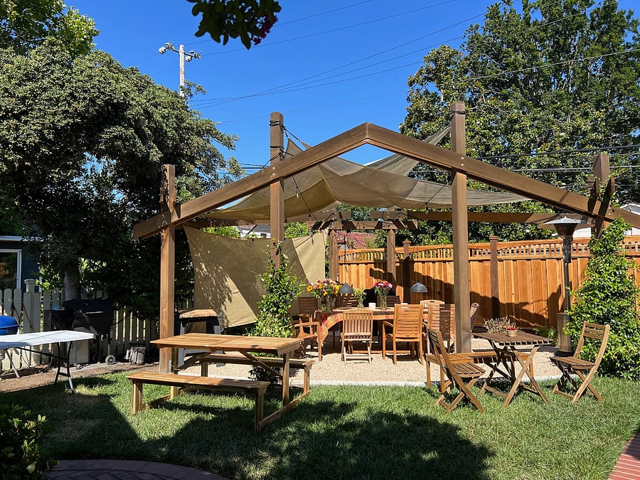 Backyard for tenant use