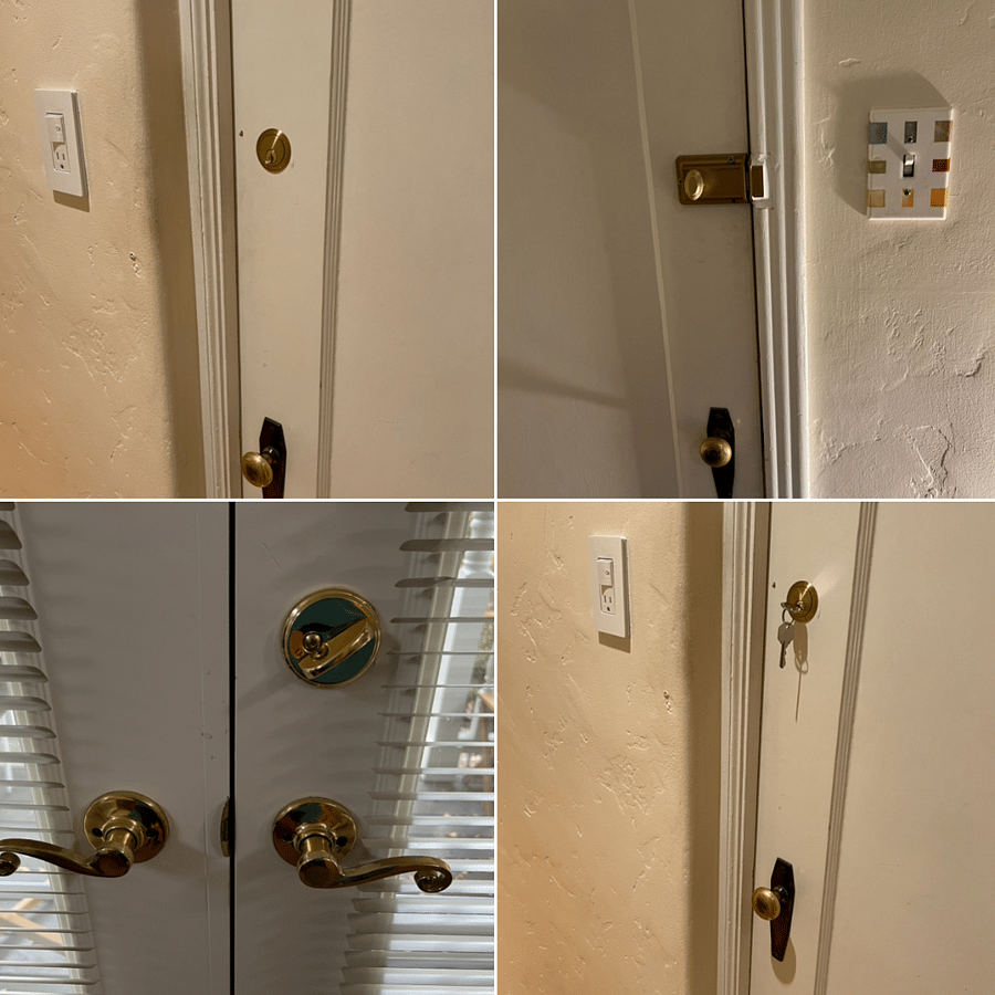 Locks on bedroom doors