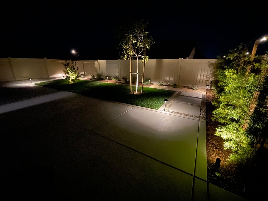 illuminated walk paths