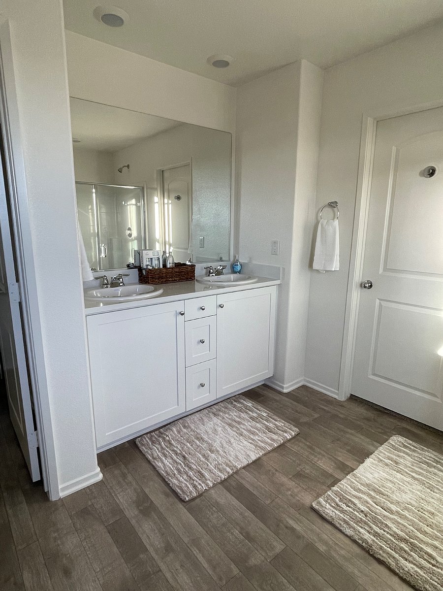 Primary Expansive Bathroom Area.
His & Hers sinks. Extra large walk-in closet
