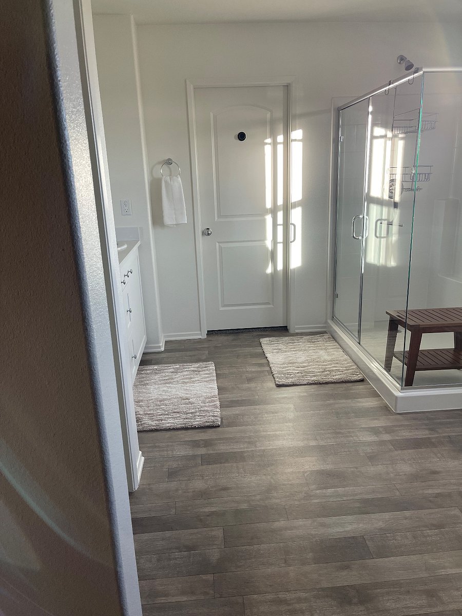 Primary Expansive Bathroom Area.
Door leads to extra large walk-in closet
