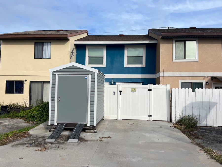 Back side of unit