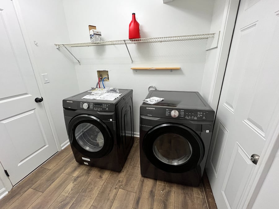 Oversized washer and dryer front loaded