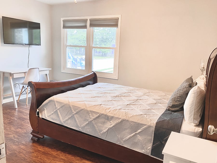 First room queen bed  