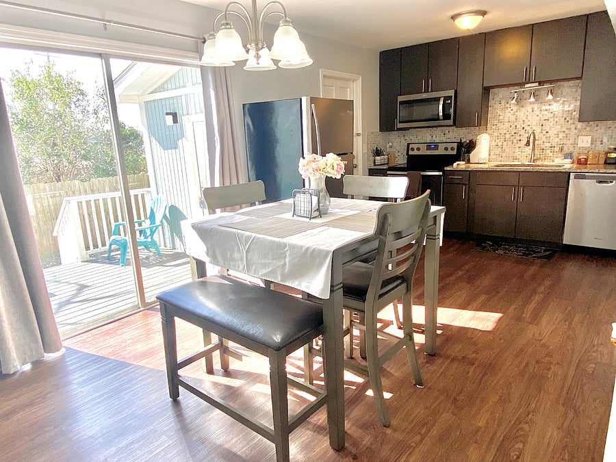 Kitchen and dining room