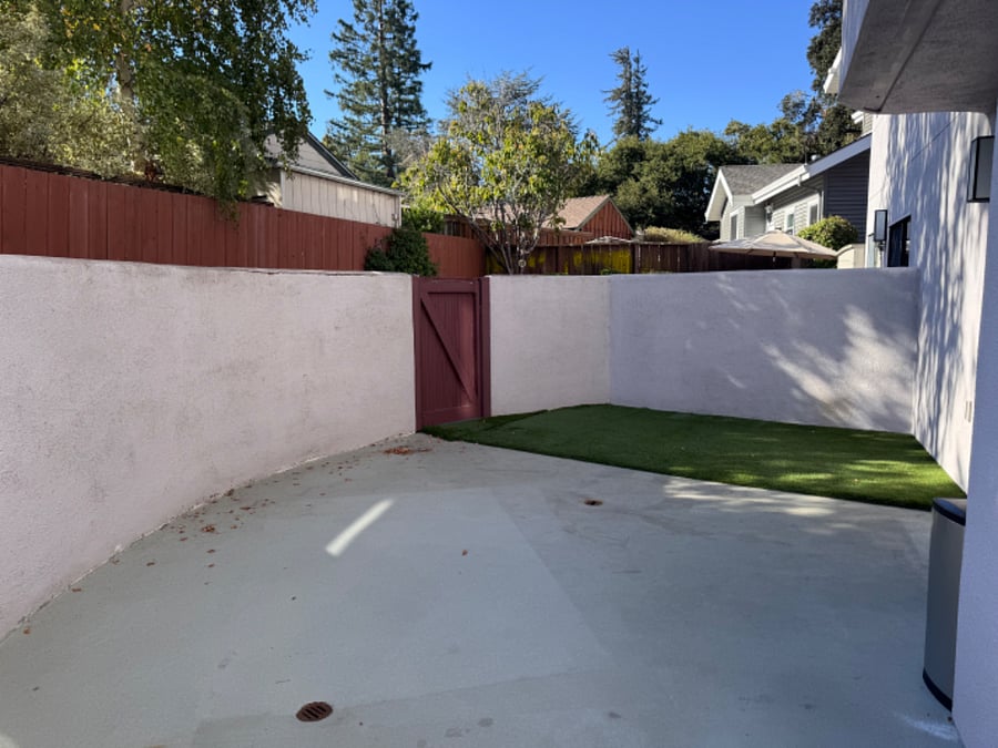 Nice size private patio