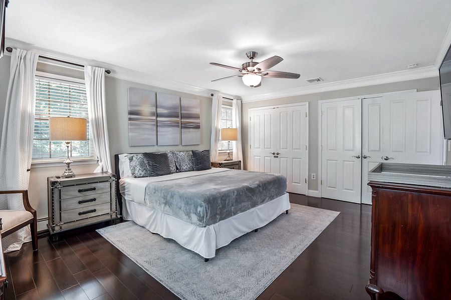 Bedroom with king bed