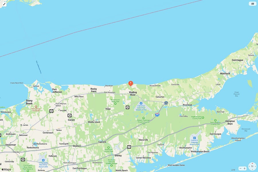 Map of the area