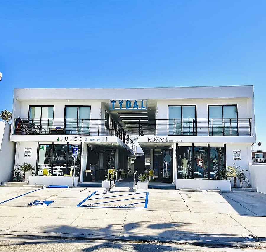 The "TYDAL" building where you will find wonderful vaca rental accommodations.