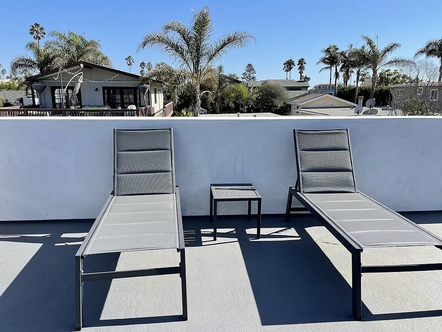 Upstairs deck for lounging or BBQing