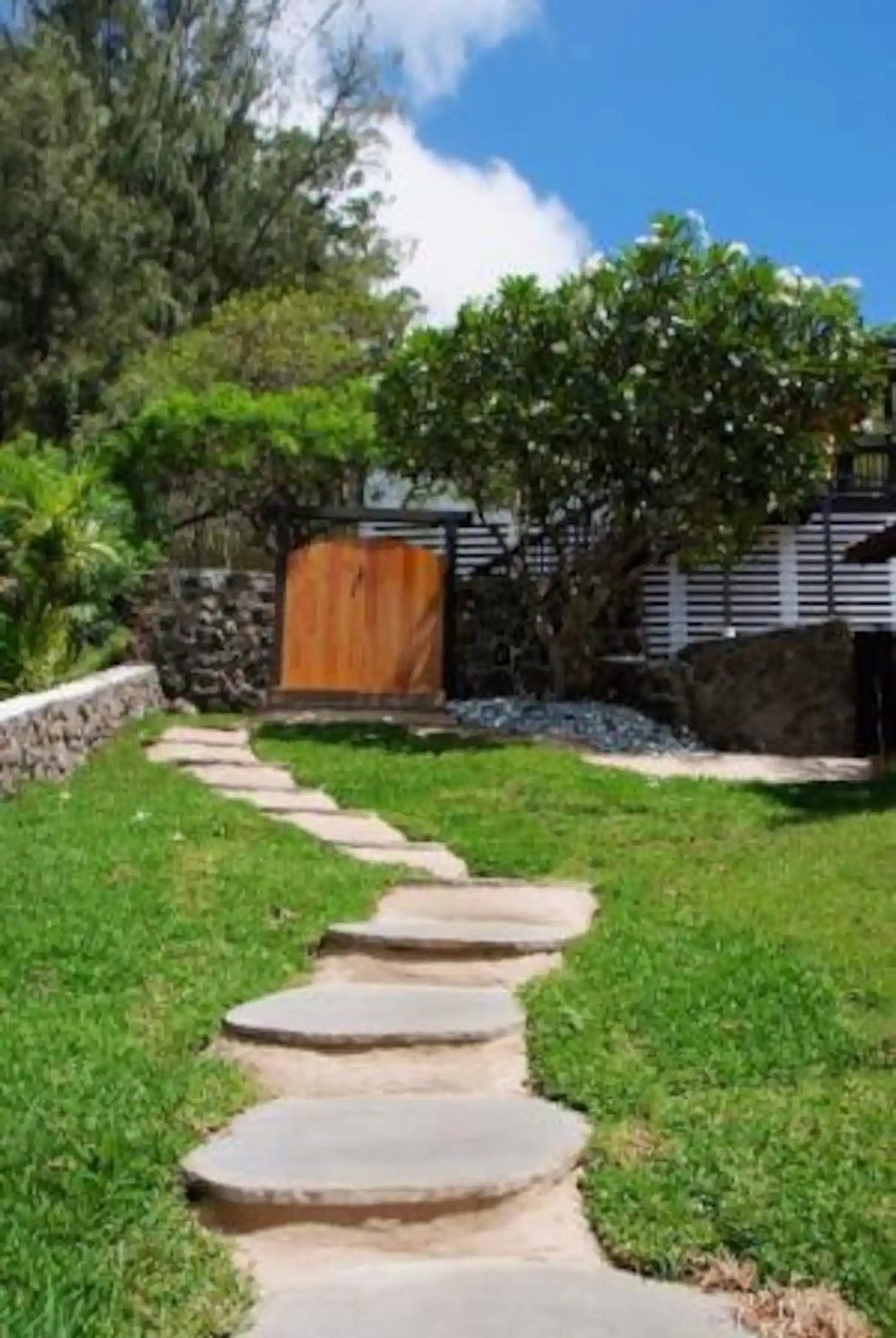 Private walk way going to cottage separate from main house