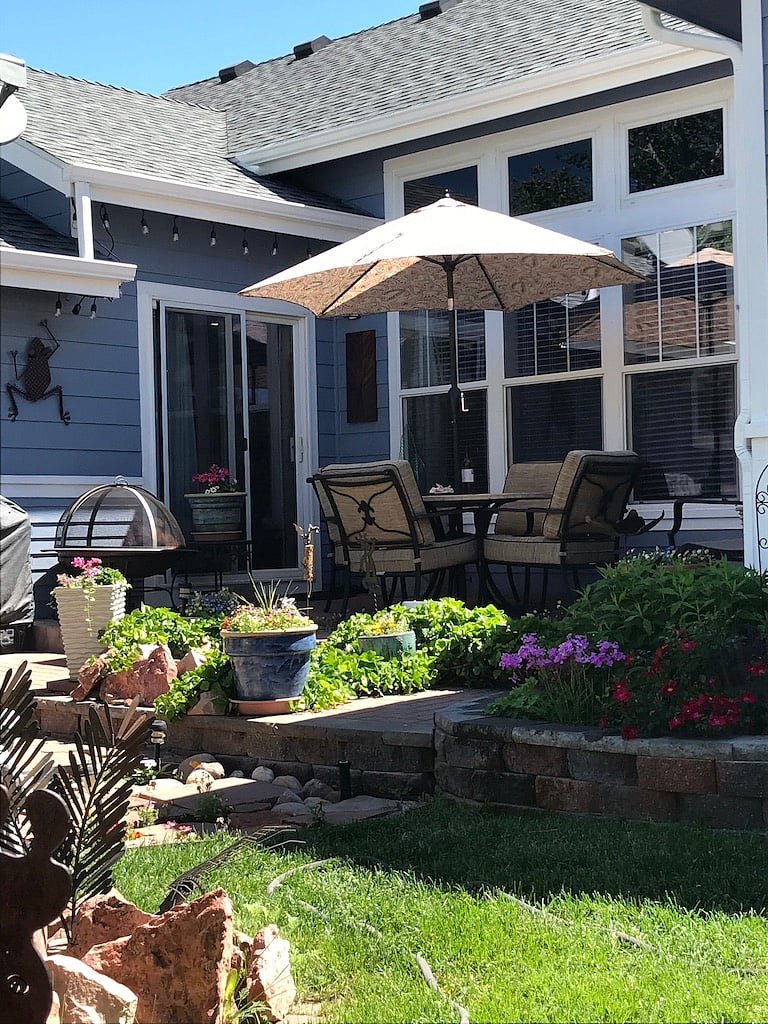 Backyard patio