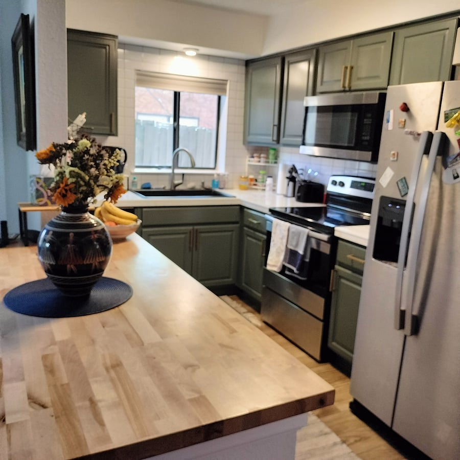 Full kitchen with all appliances, fully-stocked with cookware, dishes, etc. - everything you need to make meals.