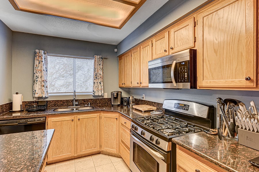 Kitchen with plenty of kitchen appliances