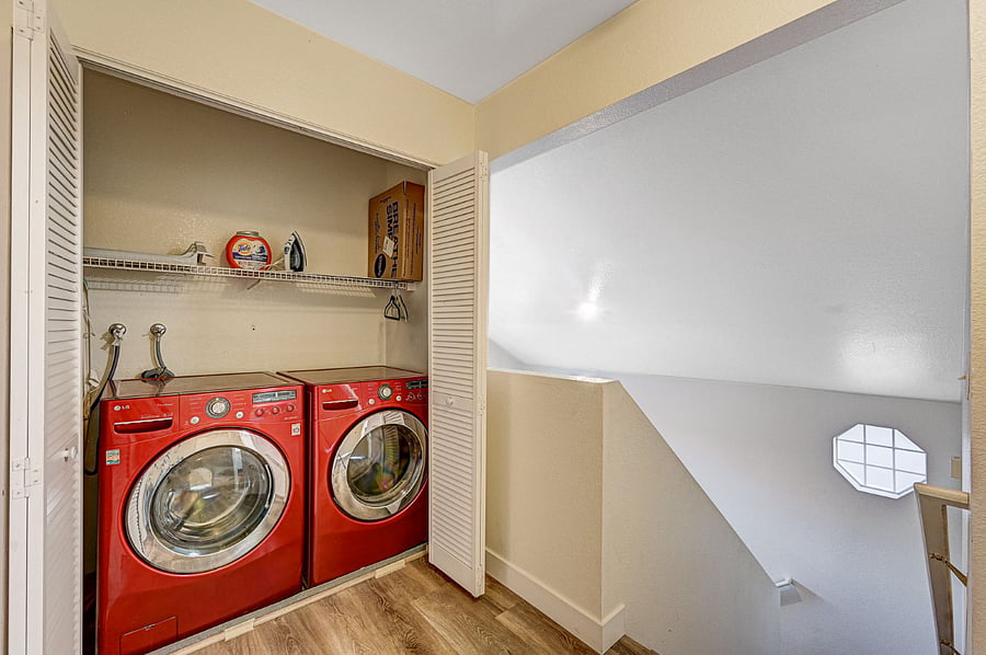 Washer and drying on the second floor