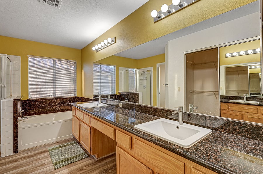 Bathroom in the master bedroom