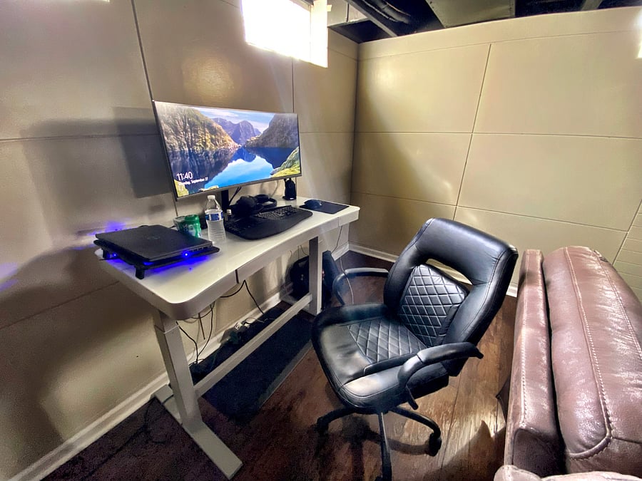 Work space in Basement 