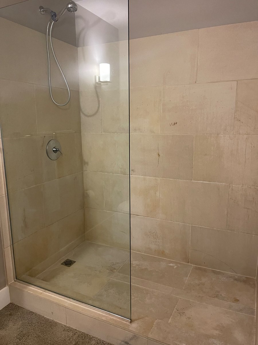Spacious shower