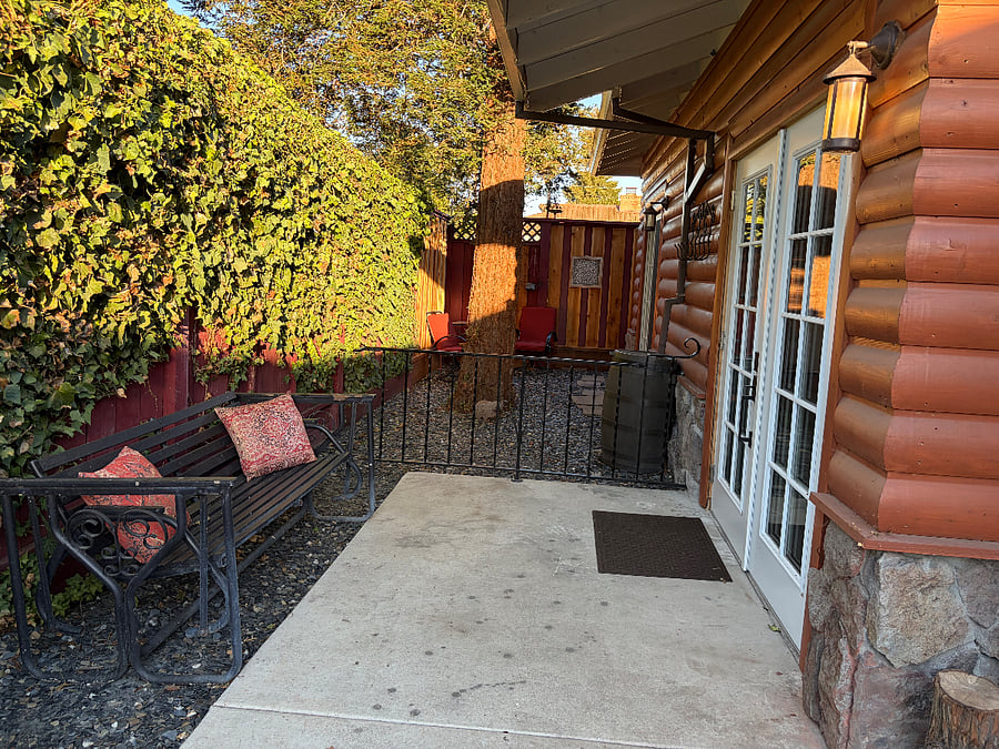 Front entry with patio 