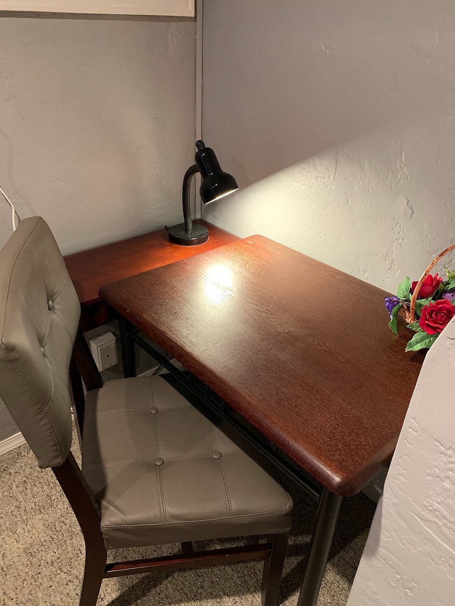 Work table inside the bedroom