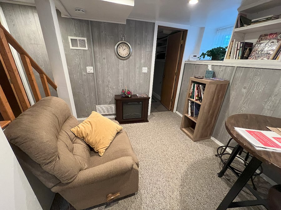 Utility room outside of the large bedroom
