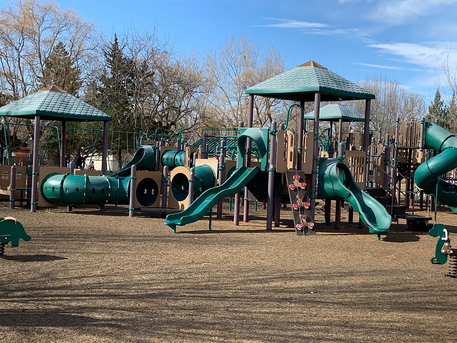 Great playground for visiting kidos
