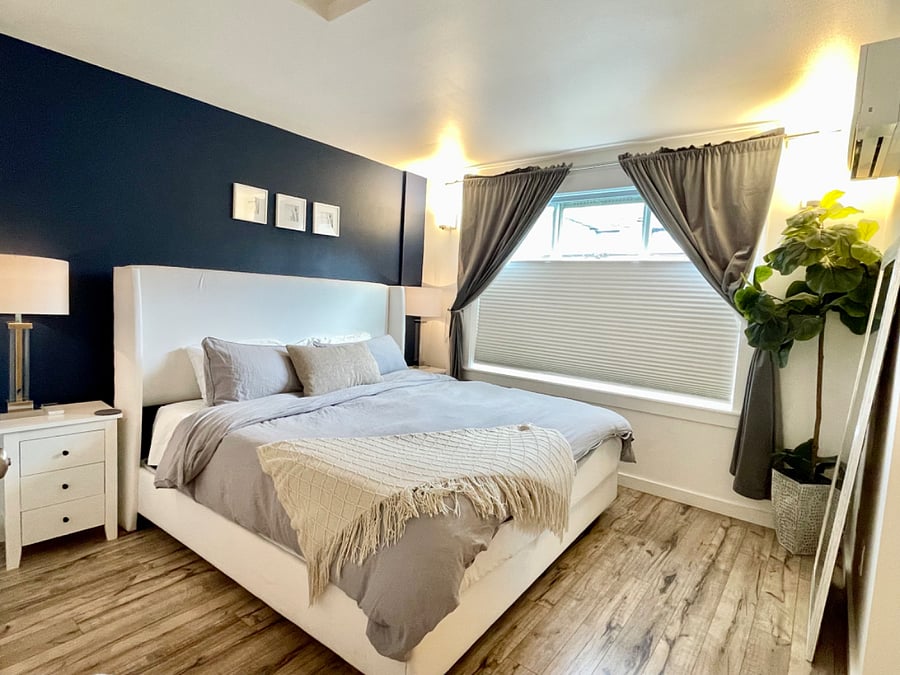 King en-suite bedroom with large closet and full bathroom with shower!