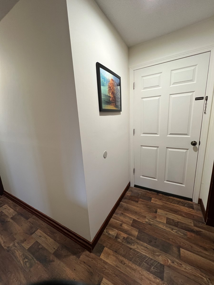 Private hallway inside suite.