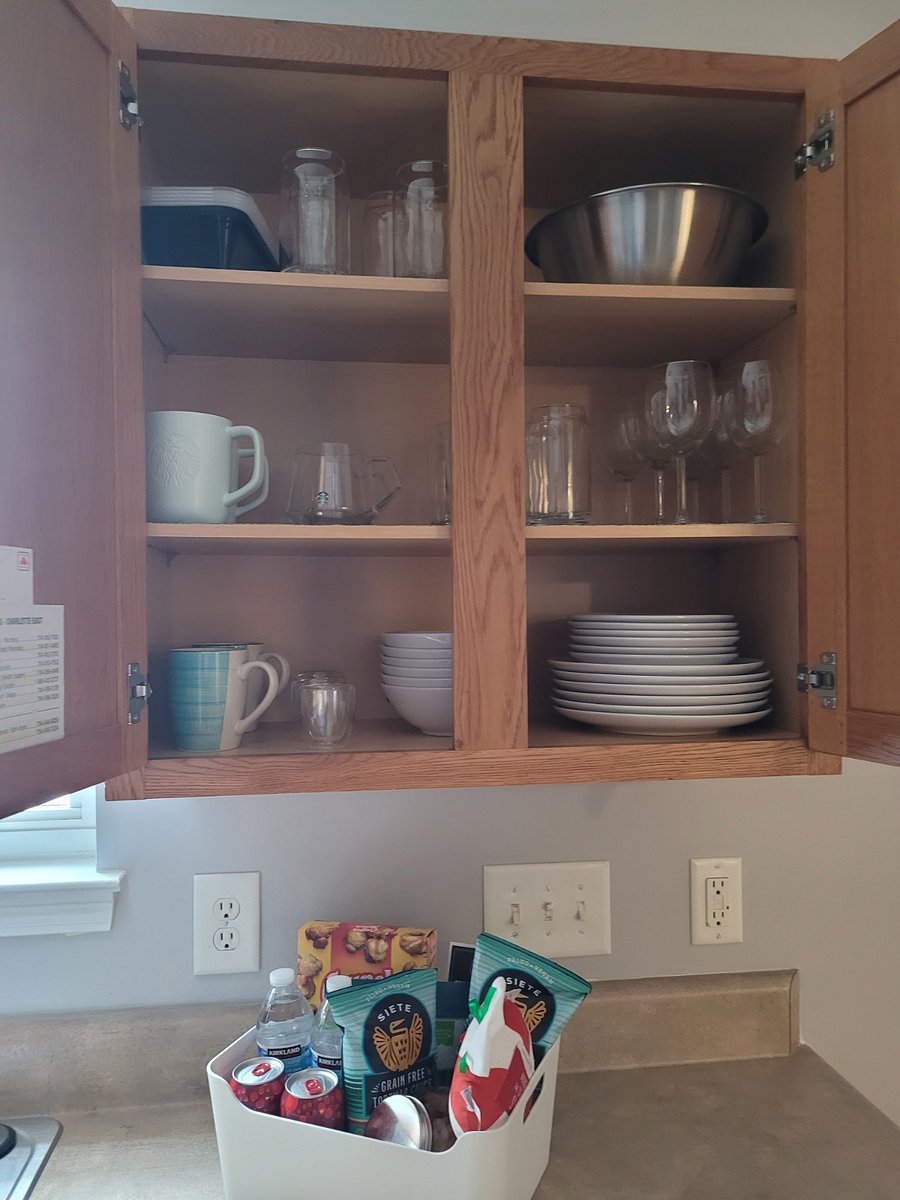 Full set of dishes, glassware and more included. Not shown but included are two branded YETI travel mugs with mag-slider lids.