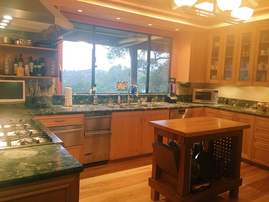Shared kitchen.