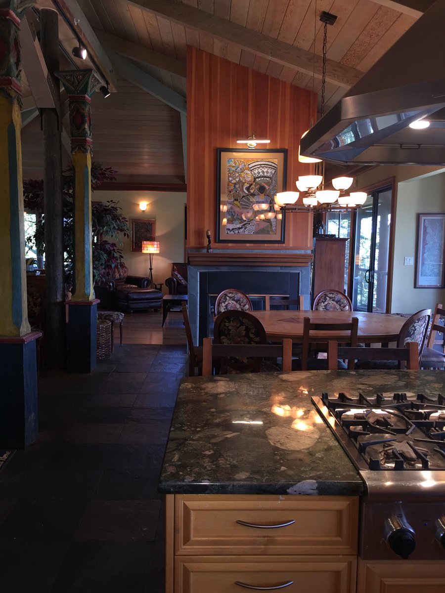 Shared dining room, looking into living room.
