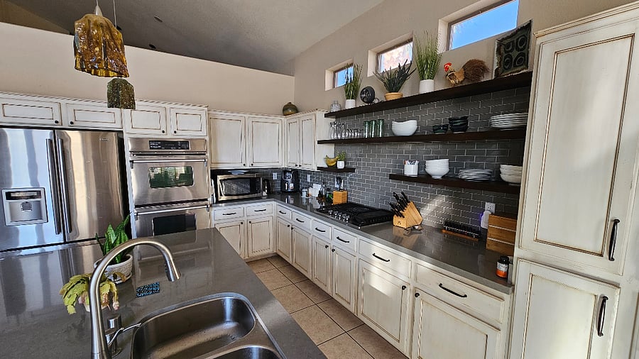 Shared kitchen.
