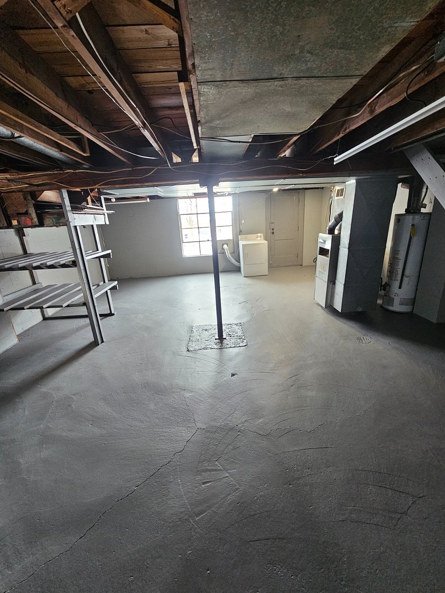 Clean dry basement