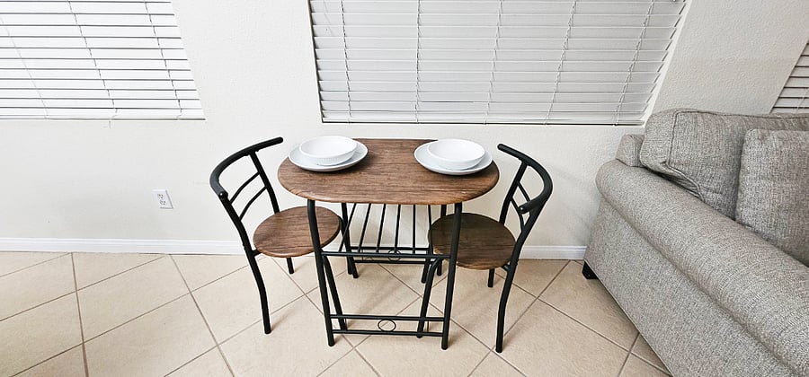 Table for two little ones or adults located in the Formal Dining room area. Great for a one on one conversation. 
