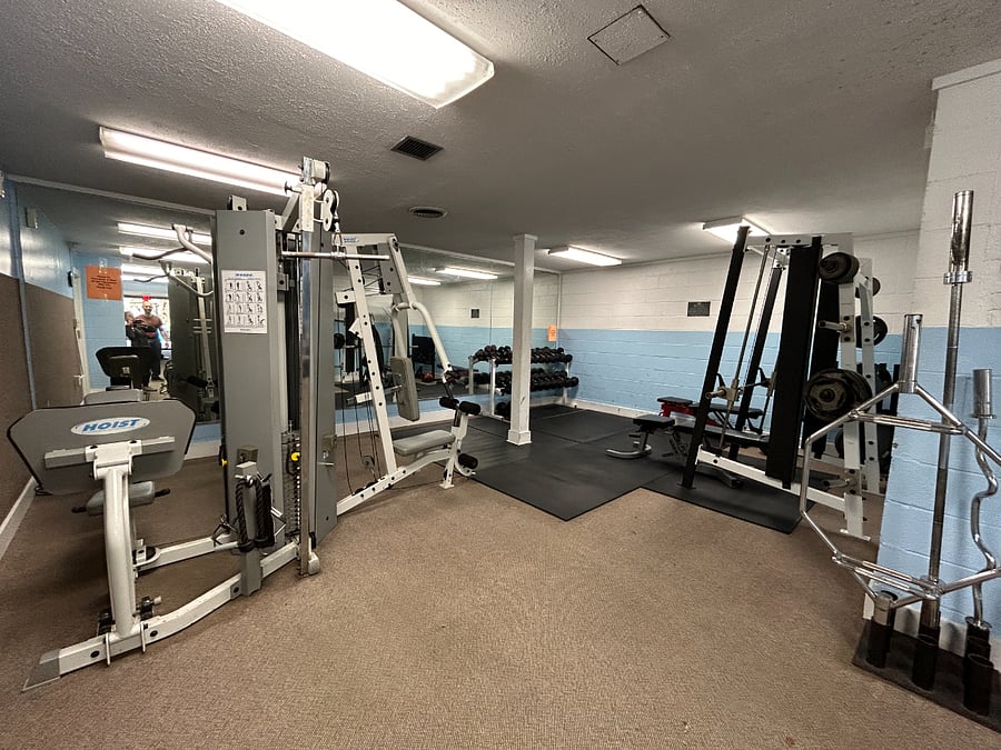 Weight room at the neighborhood clubhouse