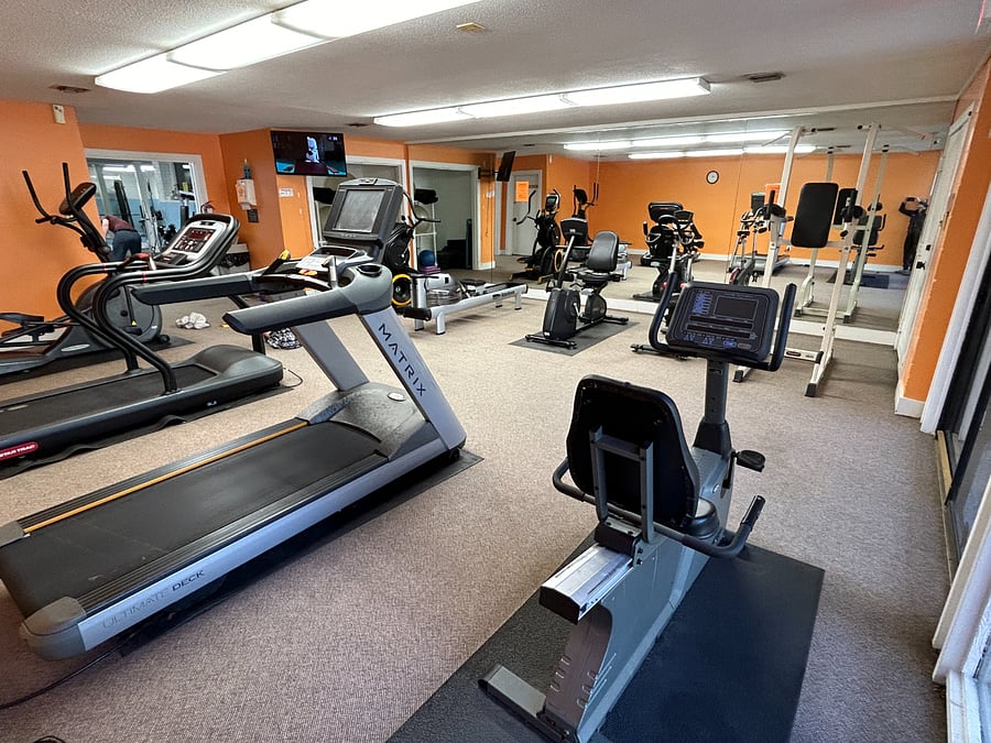 Weight room at the neighborhood clubhouse