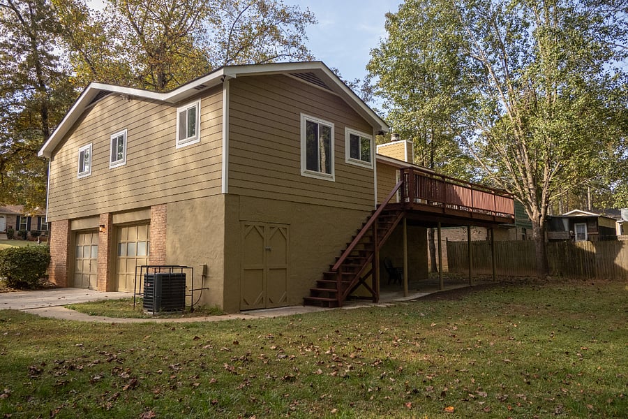 exterior backside