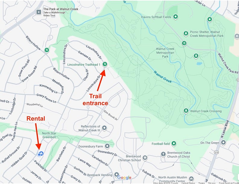 Nearby Walnut Creek Hike & Bike Trails