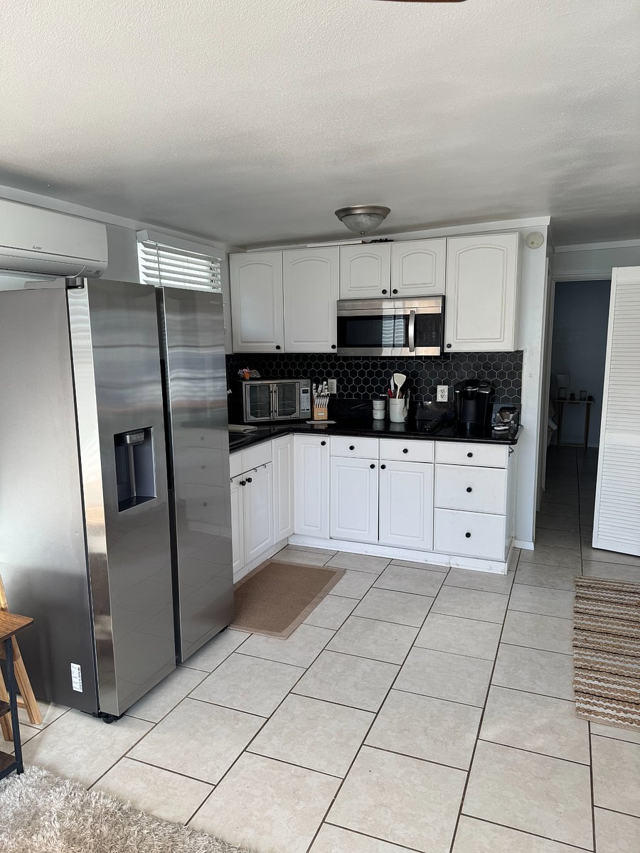 Small Kitchen with plenty of cabinets.