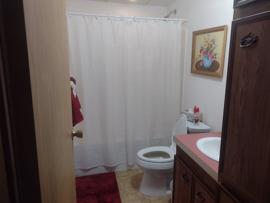 Guest Bathroom between the back two bedrooms