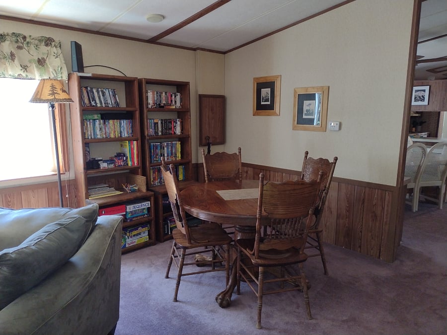 Game area in the family room