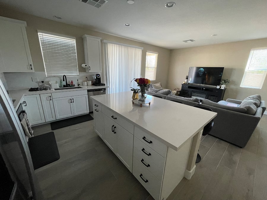 Kitchen & Living Room