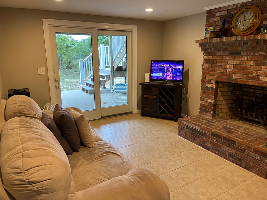 Lower level recreation room