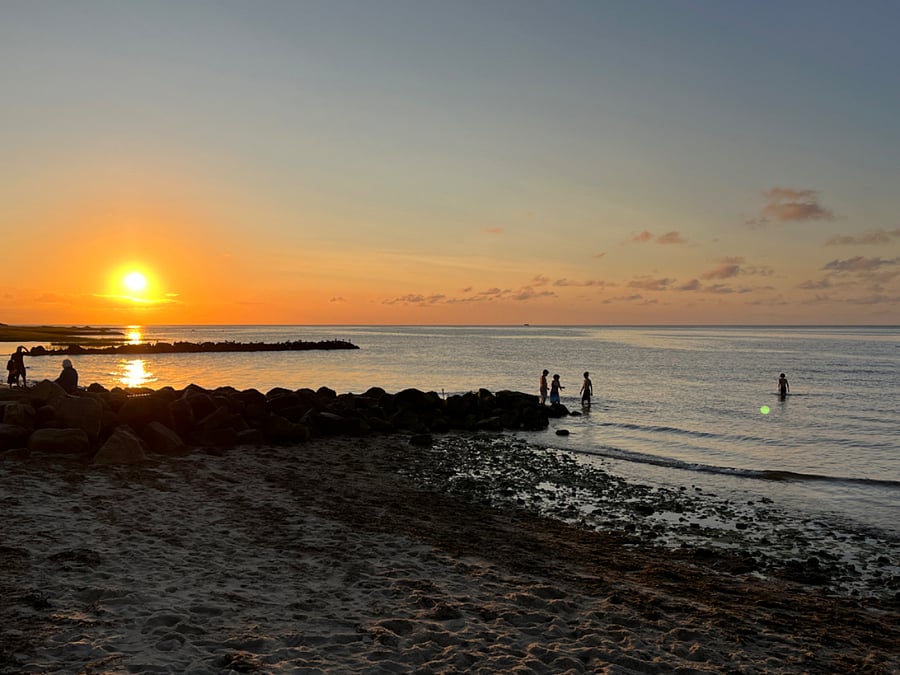 Breakwater Beach is down the road (100 yards) and go public or private! Your choice.
