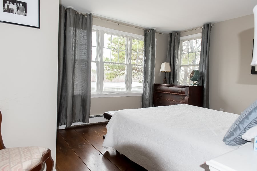 Primary bedroom with queen bed