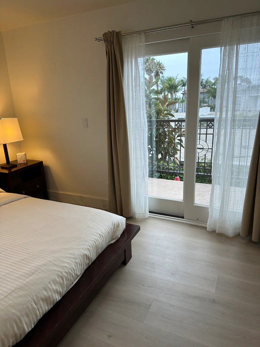bedroom with view