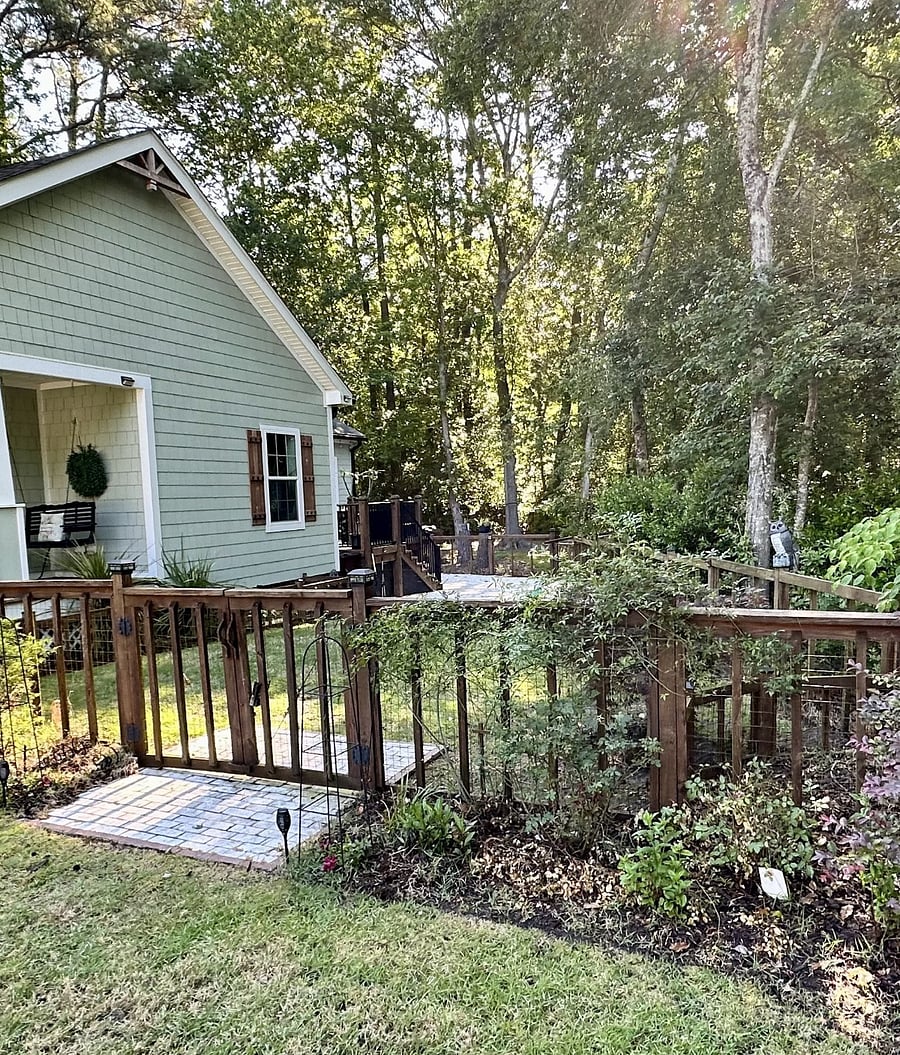 Side yard for dogs to play safely